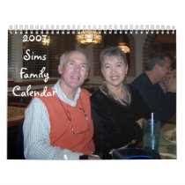 2007 Sims Family Calendar by 3girlswasenough 2007 Sims Family Calendar