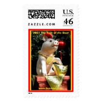 2007 The Year of the Boar postage by buumontemple 2007 The Year of the Boar postage