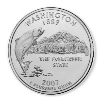 2007 Washington State Quarter magnets by StateQuarterGear 2007 Washington State Quarter magnets