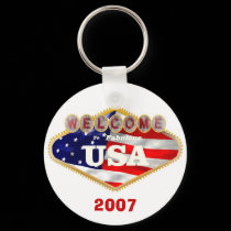 2007 Welcome to Fabulous USA Keychain