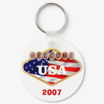 2007 Welcome to Fabulous USA Keychain