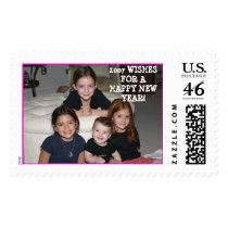 2007 WISHES FOR A HAPPY NEW YEAR! POSTAGE STAMP