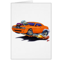 2008-10 Challenger Orange Car Greeting Card