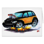 2008-10 PT Cruiser Black Woodie Greeting Cards
