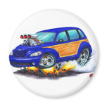 2008-10 PT Cruiser Blue Woodie magnets