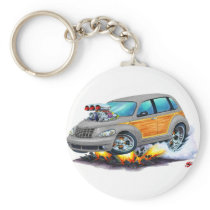 2008-10 PT Cruiser Grey Woodie Keychain