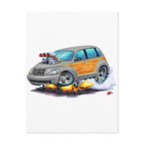 2008-10 PT Cruiser Grey Woodie Post Card