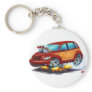2008-10 PT Cruiser Maroon Woodie Keychain
