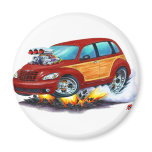 2008-10 PT Cruiser Maroon Woodie magnets