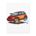 2008-10 PT Cruiser Maroon Woodie Postcards