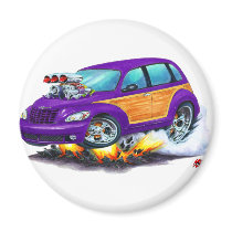 2008-10 PT Cruiser Purple Woodie Magnets