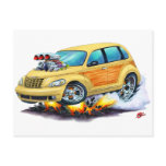2008-10 PT Cruiser Tan Woodie Postcard