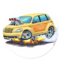 2008-10 PT Cruiser Tan Woodie Stickers