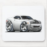 2008-2010 Challenger White Car Mouse Pads