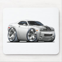 2008-2010 Challenger White Car mousepads