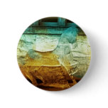 2008 Amber/Turquoise 3 Horse Round Button