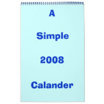 2008, Calander, A , Simple calendars