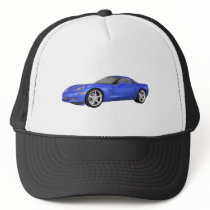 2008 Corvette: Sports Car: Blue Finish: Hats