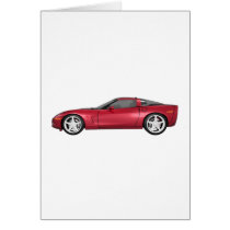 2008 Corvette: Sports Car: Candy Apple Finish: Card