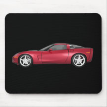 2008 Corvette: Sports Car: Candy Apple Finish: Mousepads