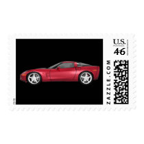 2008 Corvette Sports Car: Candy Apple: Postage