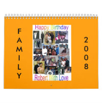 2008 Family Calendar Brown