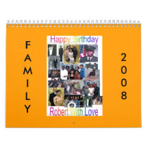 2008 Family Calendar Brown