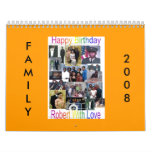 2008 Family Calendar Brown