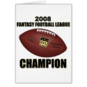 2008 Fantasy Football Champion Shop cards