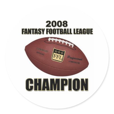 2008 Fantasy Football Champion Shop Sticker by fantasysports