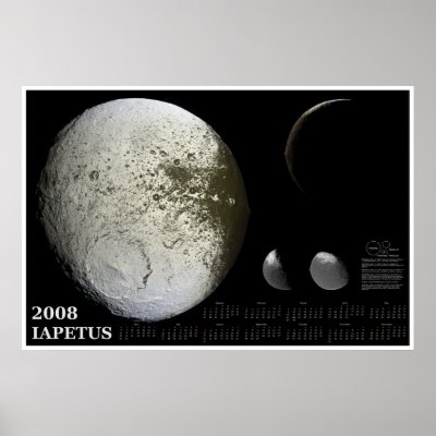 2008 Iapetus Calendar Print by tiggerntatie