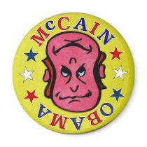 2008 McCain/Obama Reversible magnet by elfyboy 2008 McCain/Obama Reversible magnet