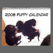 2008 Puppy Calendar calendars