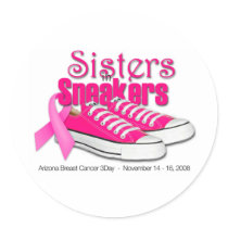 2008 Sisters in Sneakers Sticker by autumng78 2008 Sisters in Sneakers Sticker