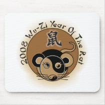 2008 Year Of The Rat Chinese Astrology Mousepad