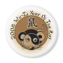 2008 Year Of The Rat Chinese Zodiac Magnets