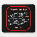 2008 Year Of The Rat Mousepad by tshirt_shack 2008 Year Of The Rat Mousepad