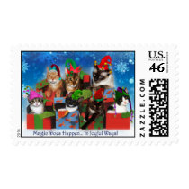 2008HolidayCardBlueBGFlakes1Flat postage