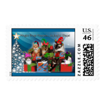 2008HolidayCardTealTree Postage postage