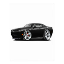 2009-11 Challenger RT Black Car Post Card