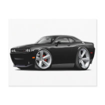 2009-11 Challenger RT Black Car Post Card