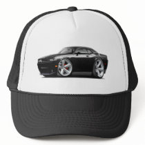 2009-11 Challenger RT Black-White Car Trucker Hats