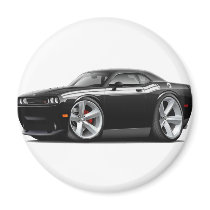 2009-11 Challenger RT Black-White Car Refrigerator Magnet