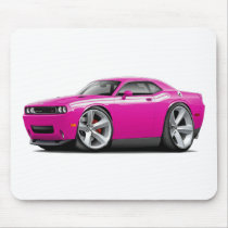 2009-11 Challenger RT Fuschia-White Car Mousepads