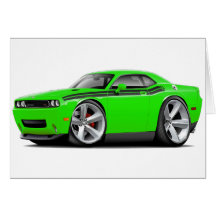 2009-11 Challenger RT Lime-Black Car Card