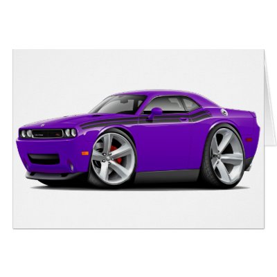 200911 Challenger RT PurpleBlack Car Cards by maddmaxart