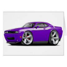 2009-11 Challenger RT Purple-White Car Card