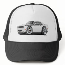 2009-11 Challenger RT White-Black Car Mesh Hat