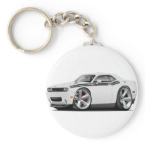 2009-11 Challenger RT White-Black Car Keychains