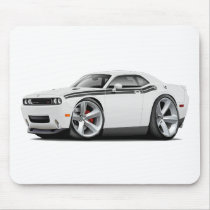 2009-11 Challenger RT White-Black Car Mousepads